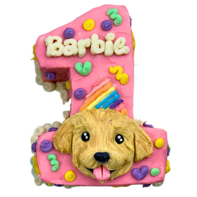 Number Cake with Portrait - 6 inches